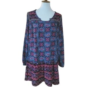 One Clothing Tunic‎ Multi Color Mini Dress